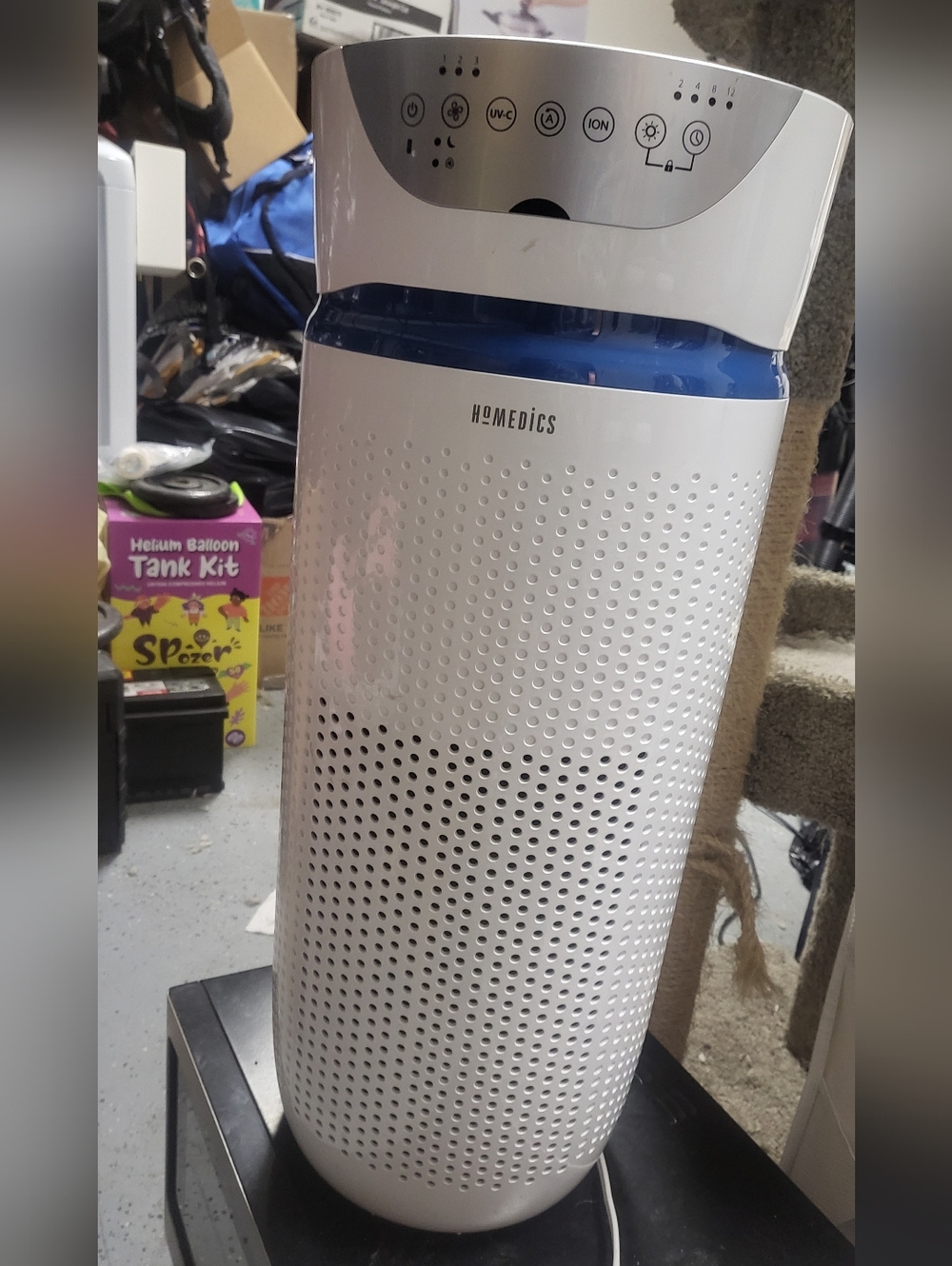 HoMedics TotalClean Deluxe 5-in-1 Tower Air Purifier Model 1461901 Deluxe
